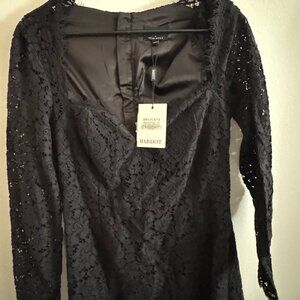 Bardot Aurora Long Sleeve Lace Mini Dress Size 6